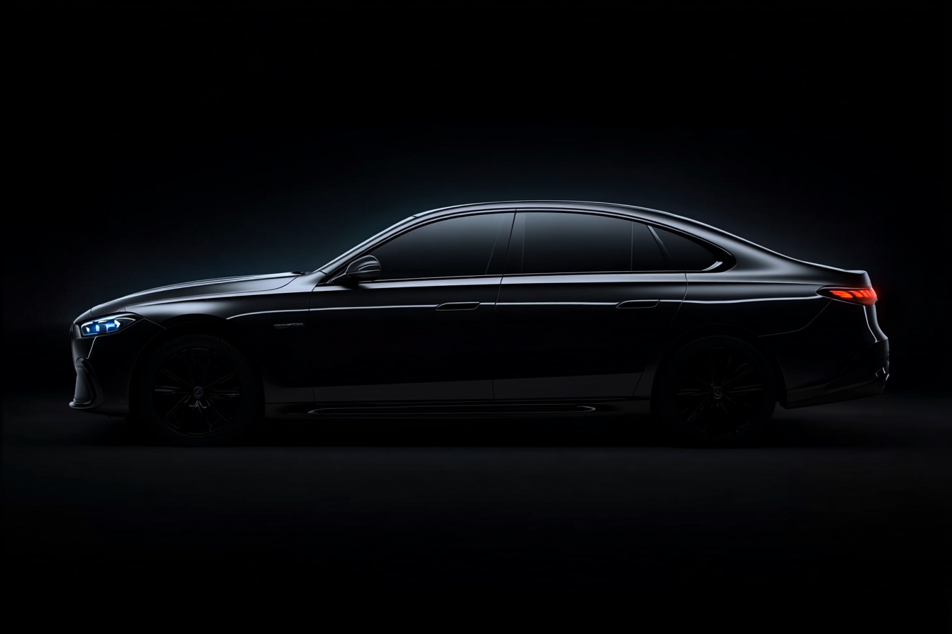 Shopping in a Global Destination / Luxury Sedan